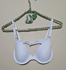 Maidenform One Fab Fit White Original Tailored Demi Underwire T-Shirt Bra Sz 36B
