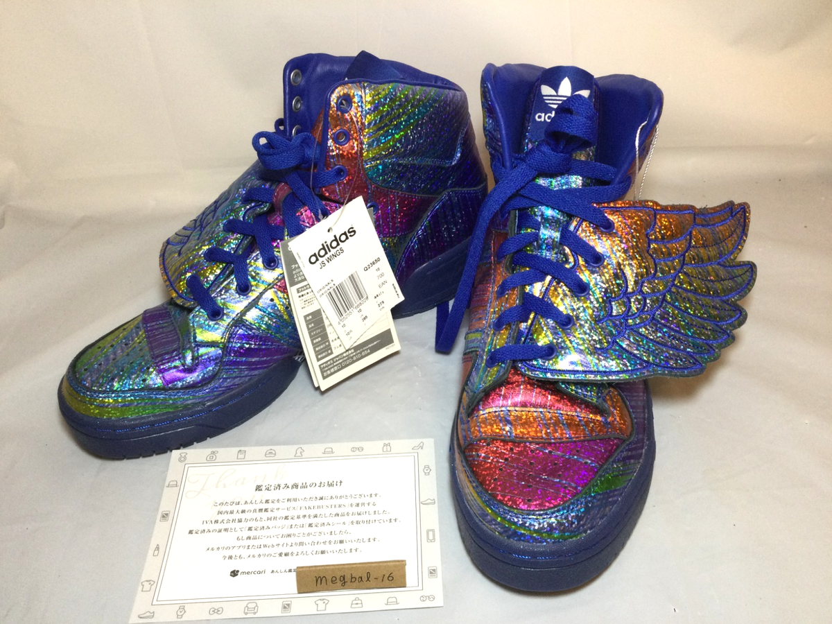 DS Adidas Originals Jeremy Scott Js Wings Rainbow Foil Q23650 10.5