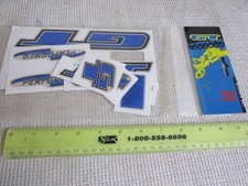 GT PRO PERFORMER DECALS BMX FREESTYLE STICKERS NOS BLUE SILVER BLACK