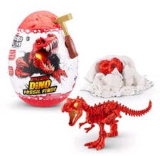 Zuru Robo Alive Volcano Dino Fossil Find 9" Lights  Roars w/Sand  Slime   