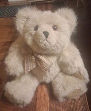 Vintage Teddy Bear Velvet Pads Mohair Fully Jointed Embrodiered Nose And Mouth