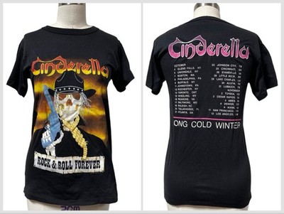 1989 Cinderella Band Forever Long Cold Winter Tour 2 Side Unisex Shirt WA2317