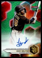 2023 Bowman's Best of 2023 Autographs Green Refractors Eddy Beltre Auto 75/99