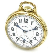 1925 Illinois 14k GF 17s 23j Sangamo Montgomery 60-Hr Lever Pocket Watch #WB5665