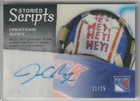 24-25 JONATHAN QUCK AUTO 11/25 ARTIFACTS STORIED SCRIPTS AUTOGRAPH #SS-JQ