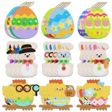 28 C 320PCS Easter Foam Stickers Set Egg Bunny Chick Arts Crafts Kits