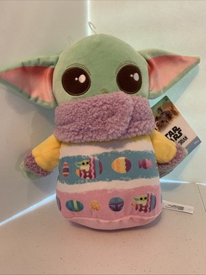 Baby Yoda Grogu Easter Plush 8'' Star Wars Mandalorian Eggs Spring Child Mattel