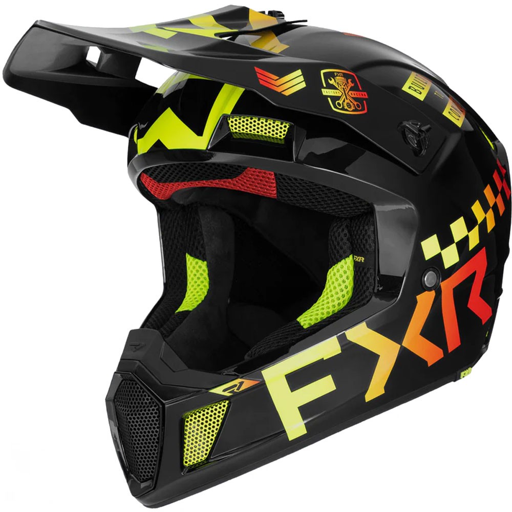 FXR Clutch Gladiator Open Face Helmet with Ventilation and Optional Winter Kit