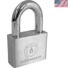 PDL/50 Heavy Duty Lock with 3 Keys [Anti Cut Shackle] - [Stainless Steel] Wea...