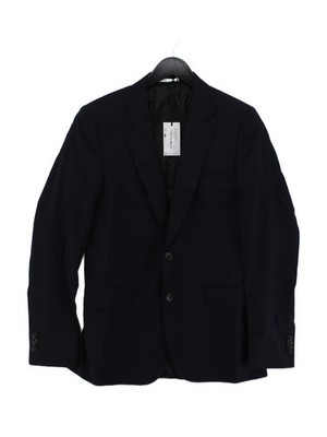 Paul Smith Men's Blazer Chest: 38 in Blue Wool with Other Overcoat