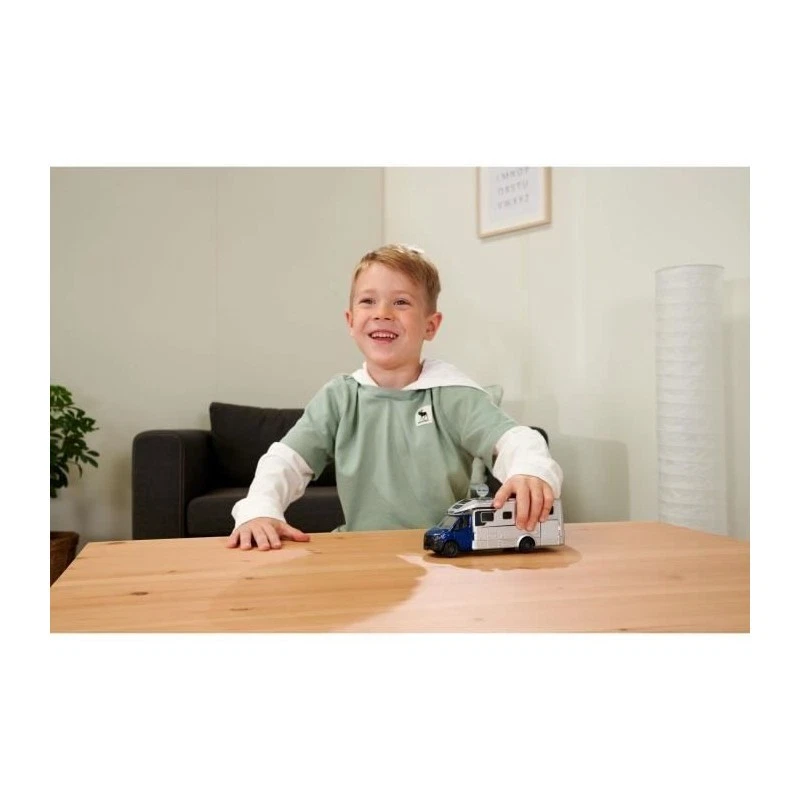 Majorette - Camping Car Mercedes - 19 cm - Portes ouvrantes - Son et lumiere - Photo 3/3