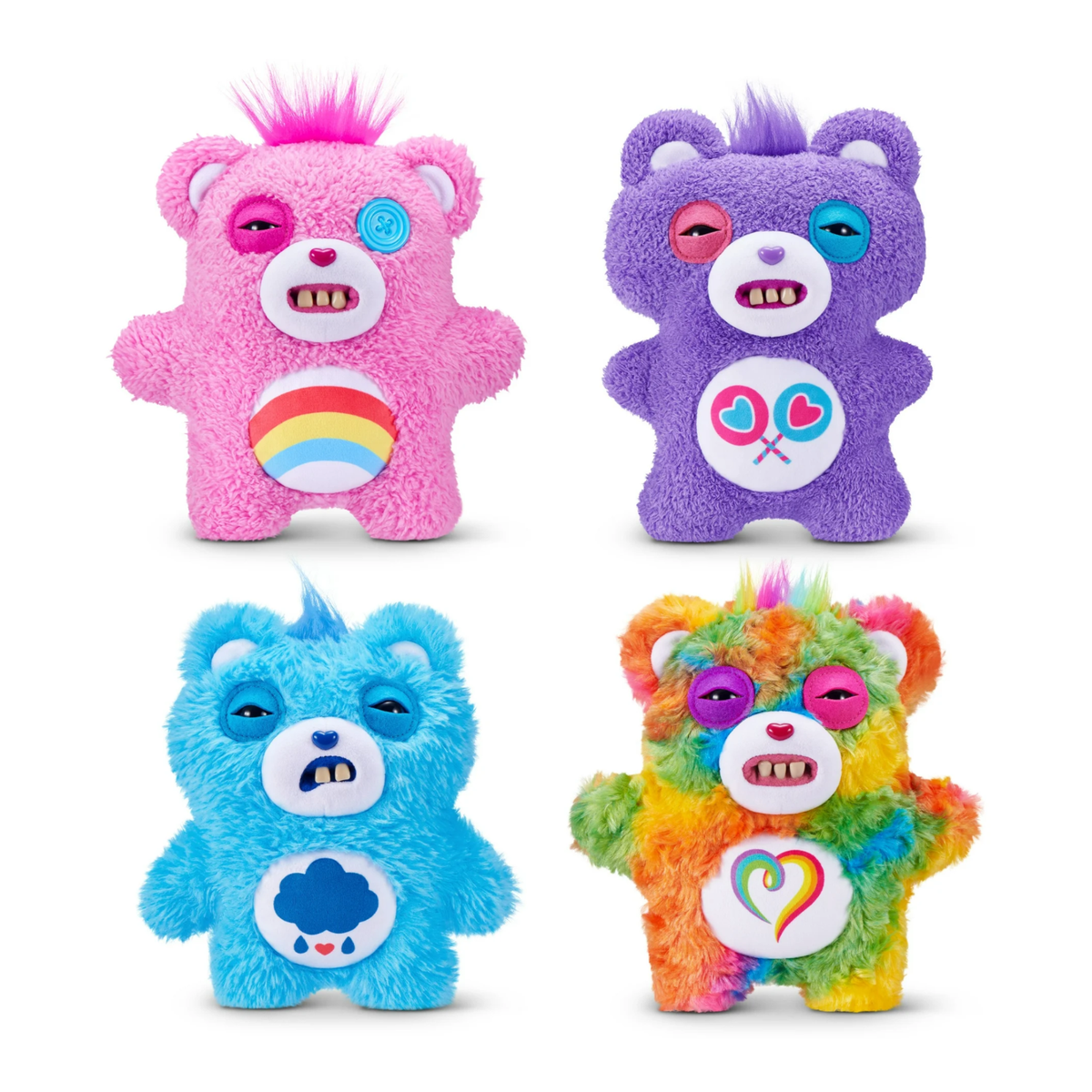 Zuru Fuggler CARE BEARS Complete Set of 4 NEW VHTF | eBay