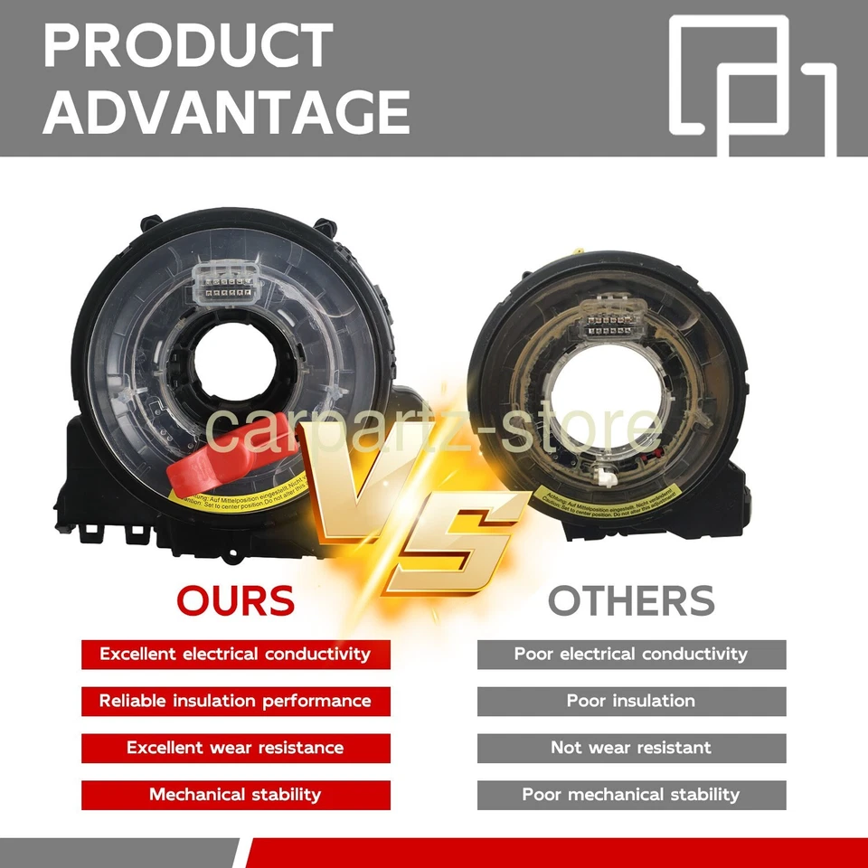 Clock Spring Steering Angle Sensor Slip Ring for Audi A4 A5 Q5 S4 S5 8K0953568M - Imagem 3 de 4