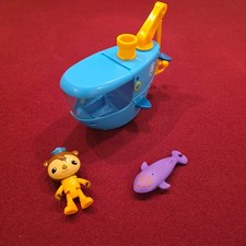 Octonauts Gup C  Shellington Launch  Rescue Vehicle w/ Purple Whale Shark Set