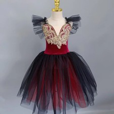 Children Elegant Ballet Tutu Dress Girls Dance Wear Stage Costumes Performance