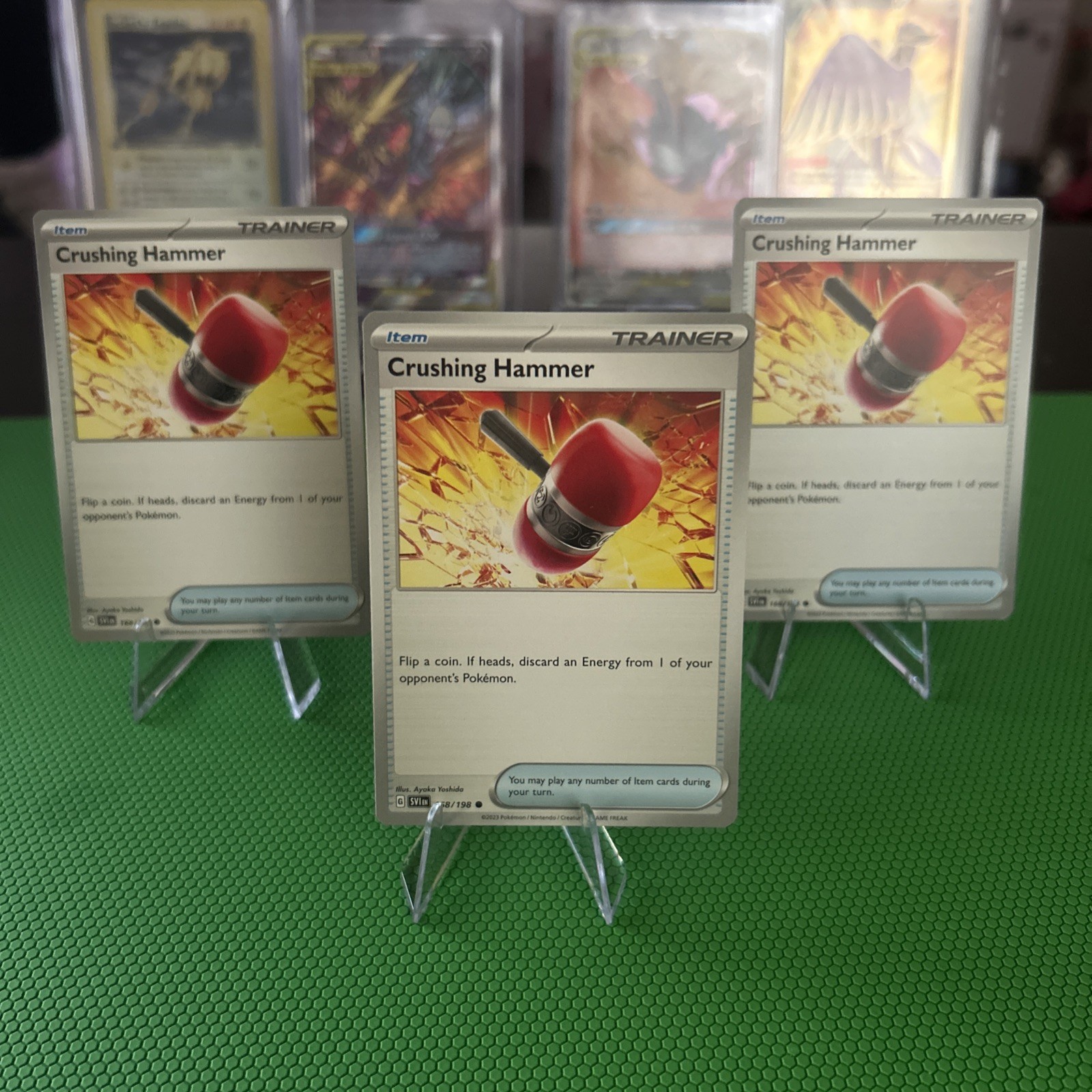 3x Playset Crushing Hammer (168/198) - SV01: Scarlet & Violet Base Set Pokemon