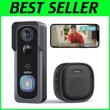 Front Door Security Camera – 166° Field of View, CMOS Sensor