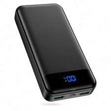 40000mAh Portable Power Bank PD 30W QC 4.0 Fast Charging USB-C Dual USB LED Disp