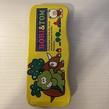 Vintage 1998 Tin Metal Pencil Case Box 2-Tier...