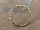 Original ROLEX Solid 18k Yellow Gold Engine Turned BEZEL 1501. Raised Indexes