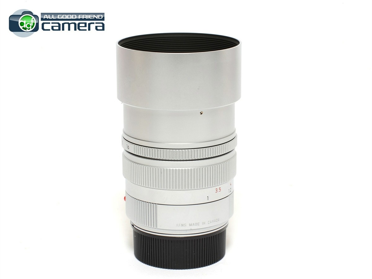 Leica Summicron-M 90mm F/2 E55 Lens Pre-ASPH. Silver/Chrome *EX+