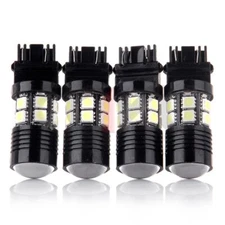 4x White High Power 12SMD LED Back Up Reverse Light 3156 3157 4057 4157