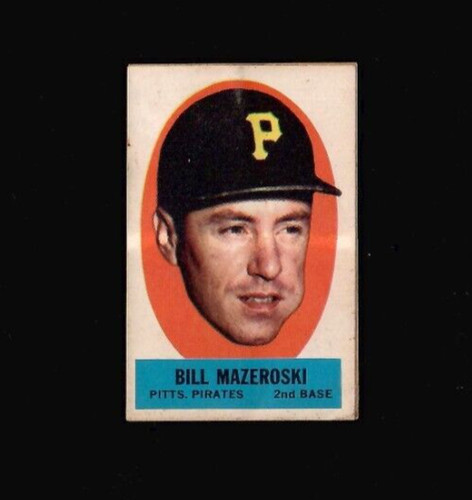 Bill Mazeroski [Instruction Back] 1963 Topps Peel Offs card