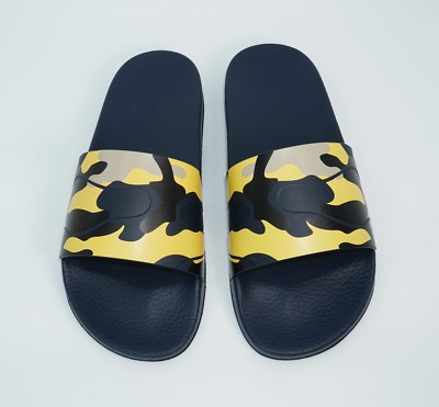 Valentino Garavani Men\'s Camouflage-Print Slide Sandal, Navy/Gold, Size 43 $_57.JPG?set_id=8800005007 main image 2
