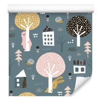 10M Vlies Blumen Tapete Kinderzimmer Tiere BäRen Hasen Igel BäUme Natur Xxl 1558