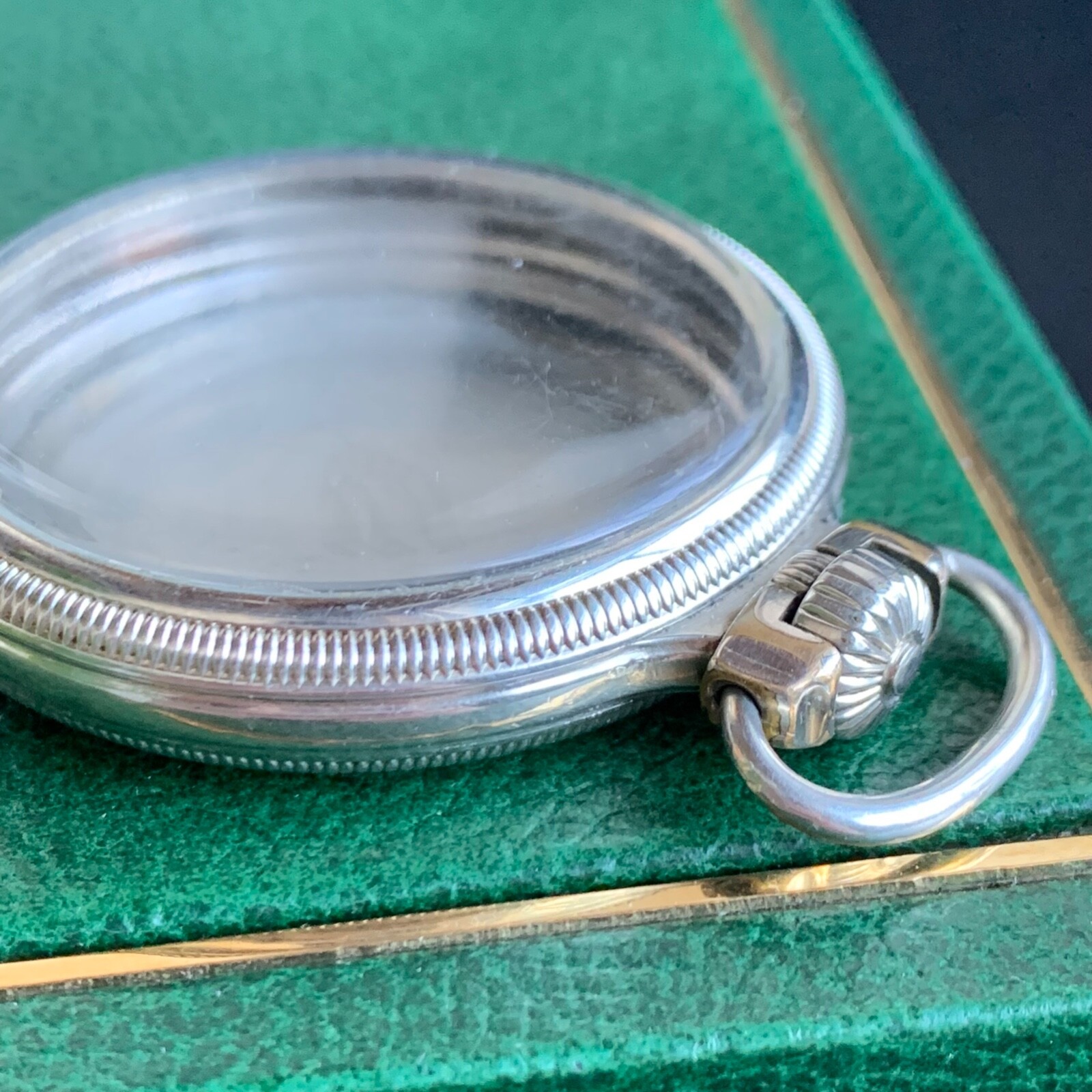 Antique Howard 16S Railroad White Gold Filled Open Face Pocket Watch