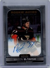 2021-22 O-Pee-Chee Platinum - Rookie Autographs #R-MM Mason McTavish 