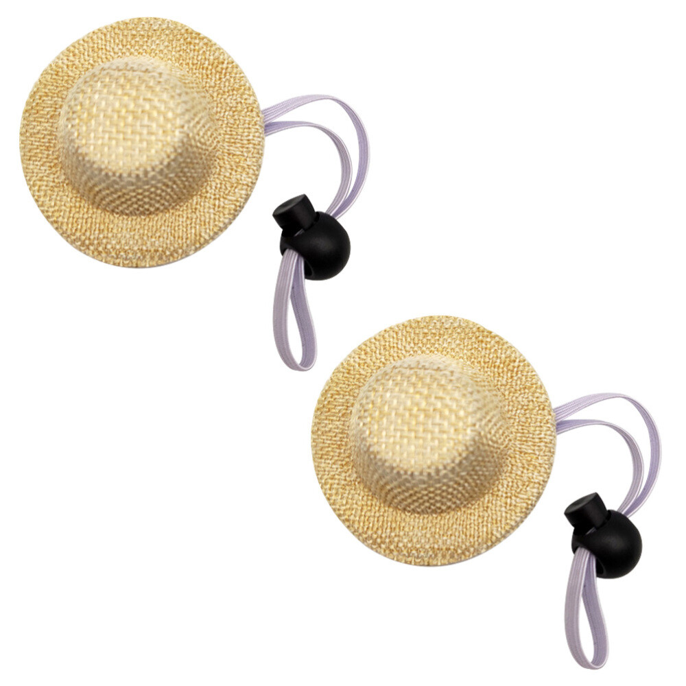 2PCS Decorative Pet Hats Wear-resistant Puppy Hats Multi-function Cat Dog  Hats