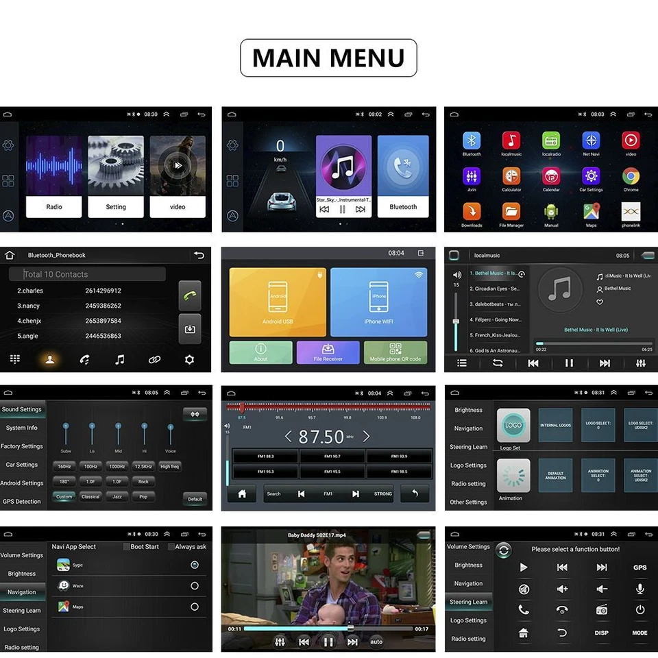 7" Autoradio Android 15 GPS Navi WiFi BT FM RDS Für VW PASSAT B6 B7 CC MAGOTAN - Bild 4 von 4