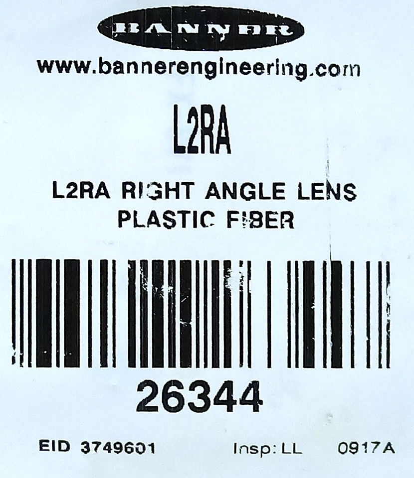Banner Engineering L2RA 26344 Right Angle Lens Prism for Fiber Optic Sensor - Image 3 of 3