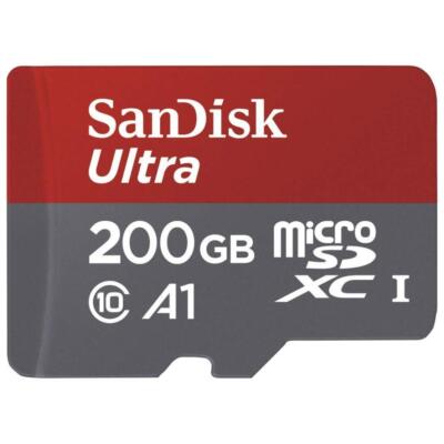 200GB MEMORY CARD SANDISK ULTRA HIGH SPEED MICROSD CLASS 10 for