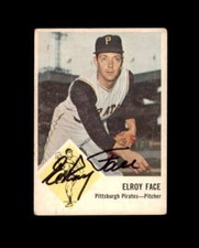 Elroy Face Signed 1963 Fleer Pittsburgh Pirates Autograph