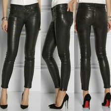 1050 J BRAND L8001 "SUPER SKINNY" LEATHER LEGGING, SZ 28 NOIR NOTHING SEXIER