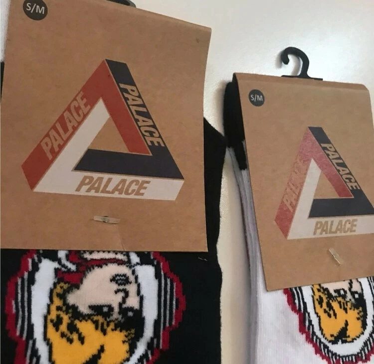 AW17 Palace POW Calcetines 1x Blanco 1x Negro Talla S/M Lady Diana Pequeño/Mediano Nuevo Foto 3 de 4