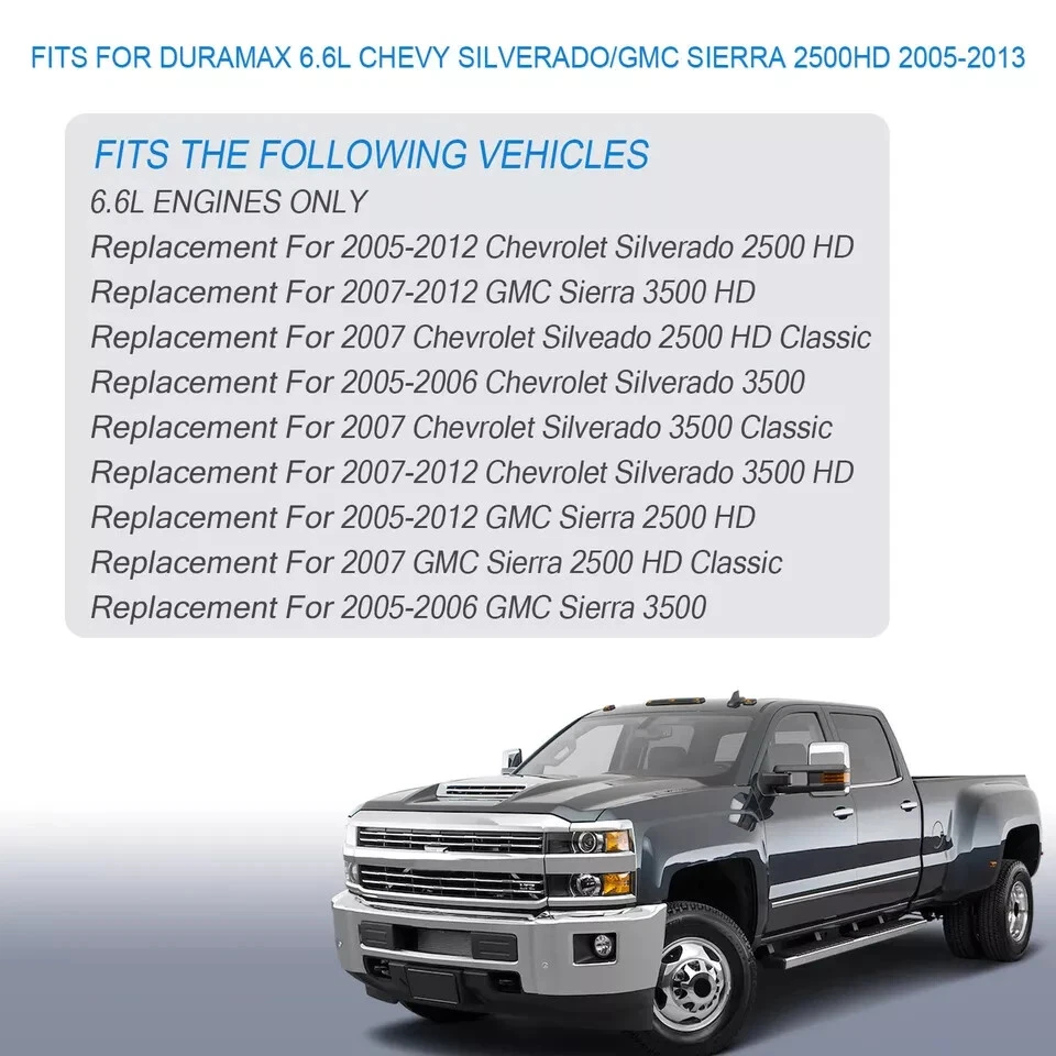 Carcasa de filtro de combustible para Duramax 6,6 L 04-13 Chevrolet Silverado 2500 HD 12642623 Foto 3 de 4