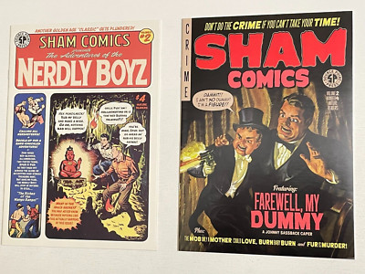 Source Point Press SHAM COMICS (Vol 2) 2 BOOK LOT # 2 & 4 NERDLY BOYZ VF/NM 2022