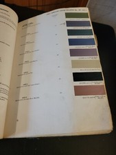 1961 DUPONT LUCITE CADILLAC COLOR PAINT CHIP SWATCH SHEET BULLETIN NO 24 