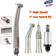 Dental Low Speed Handpiece Straight Contra Angle 4H Motor / High Speed Turbine