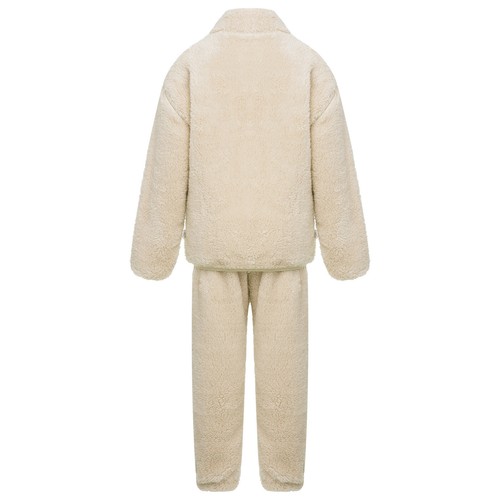Unisex Kids Outfits Winter Set Long Sleeve Sleepwear Zipper Stand Collar Casual - Picture 11 of 53