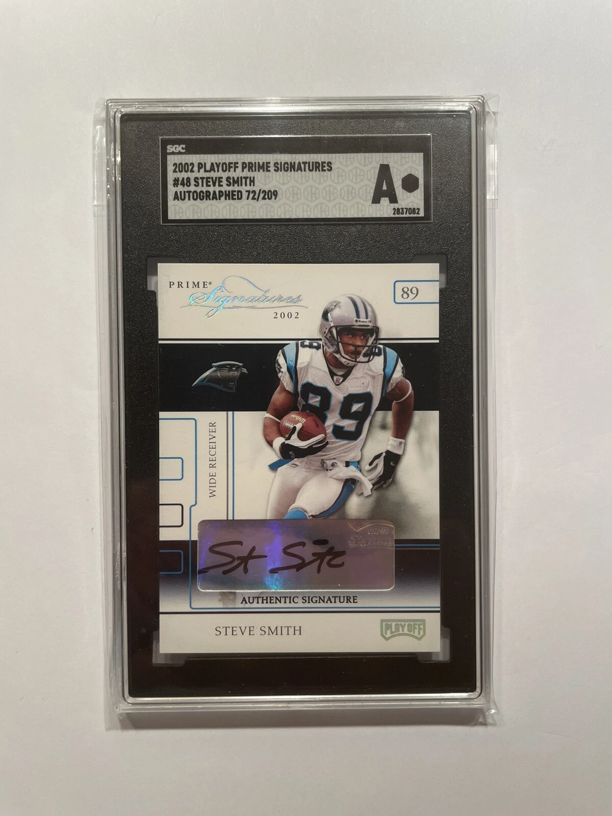 Steve Smith Playoff Prime Signatures #48 Autograph