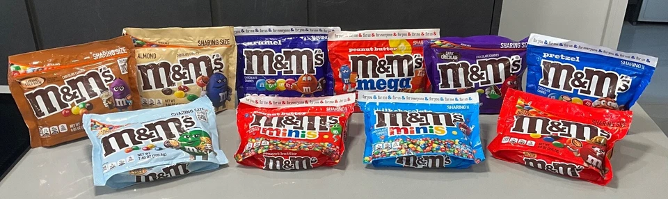 M&M'S M&M’s Sharing Size Bags All Flavours Rare USA Import