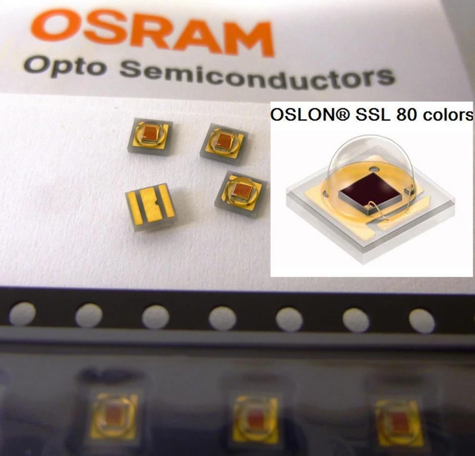 10 pieces OSRAM OSLON® SSL 80 COLOR LED AMBER 1W HIGH POWER 3030 LA CP7P  - Image 2 of 4