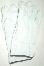 Goatskin Leather Gloves Driver Glove Gray Men...