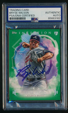2019 Topps Inception Green Bryse Wilson #22 signed autograph PSA/DNA