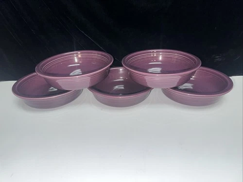 LOT OF 5-Fiesta MULBERRY Purple Cereal 7" Bowls FREE SHIPPING