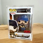 ⭐SUPERNATURAL FUNKO POP: Jim Beaver signed/quote BOBBY SINGER 305 Hot Topic SWAU